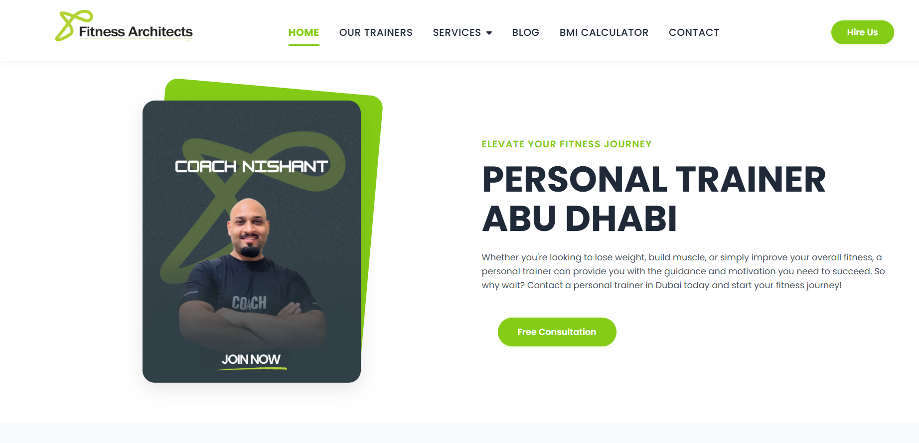 Fitness Architects PT Website